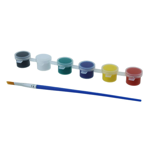 6 in 1 Paint Color with flat Brush
