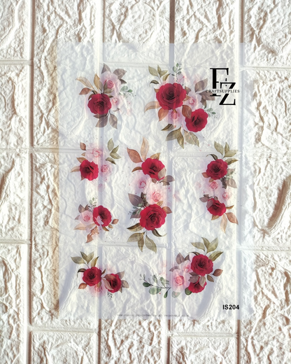 Floral Insert Sheet - A4
