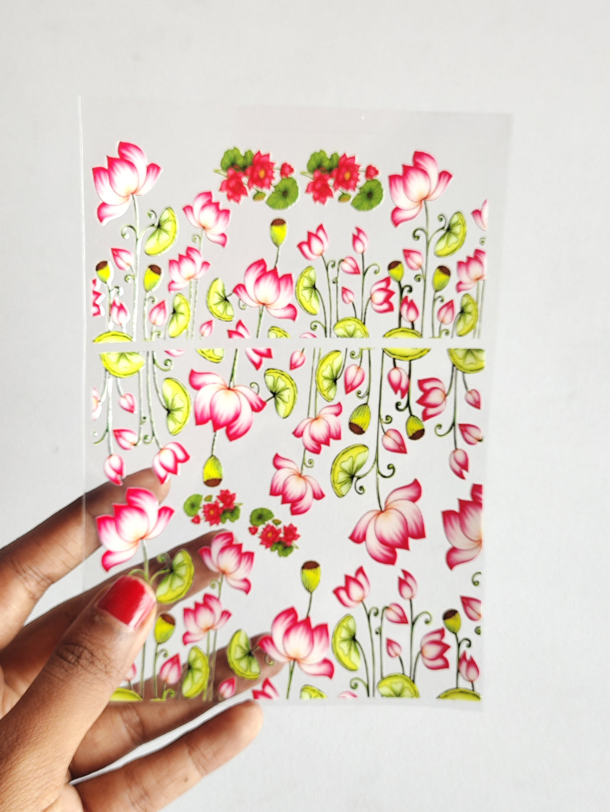 Lotus UV DTF Stickers - D84