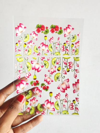Lotus UV DTF Stickers - D84