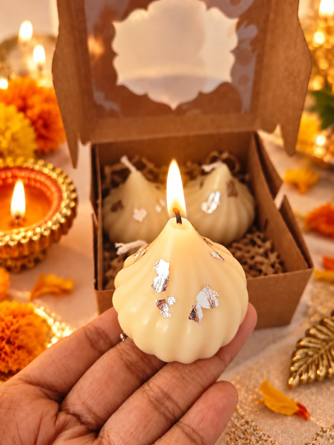 Modak Candles – Set of 4