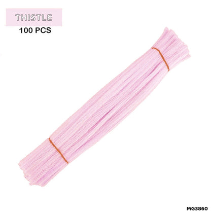 Pipe Cleaners 100 Pieces - Pink