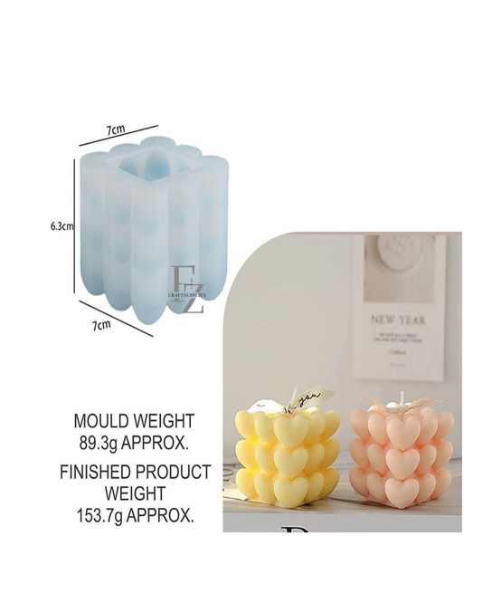 Love Rubic Cuble Candle Mould