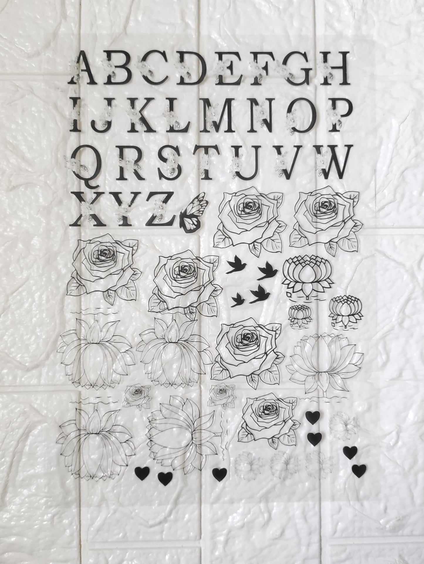 Alphabet OHP/ Transparent Sheet D16