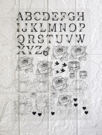 Alphabet OHP/ Transparent Sheet D16