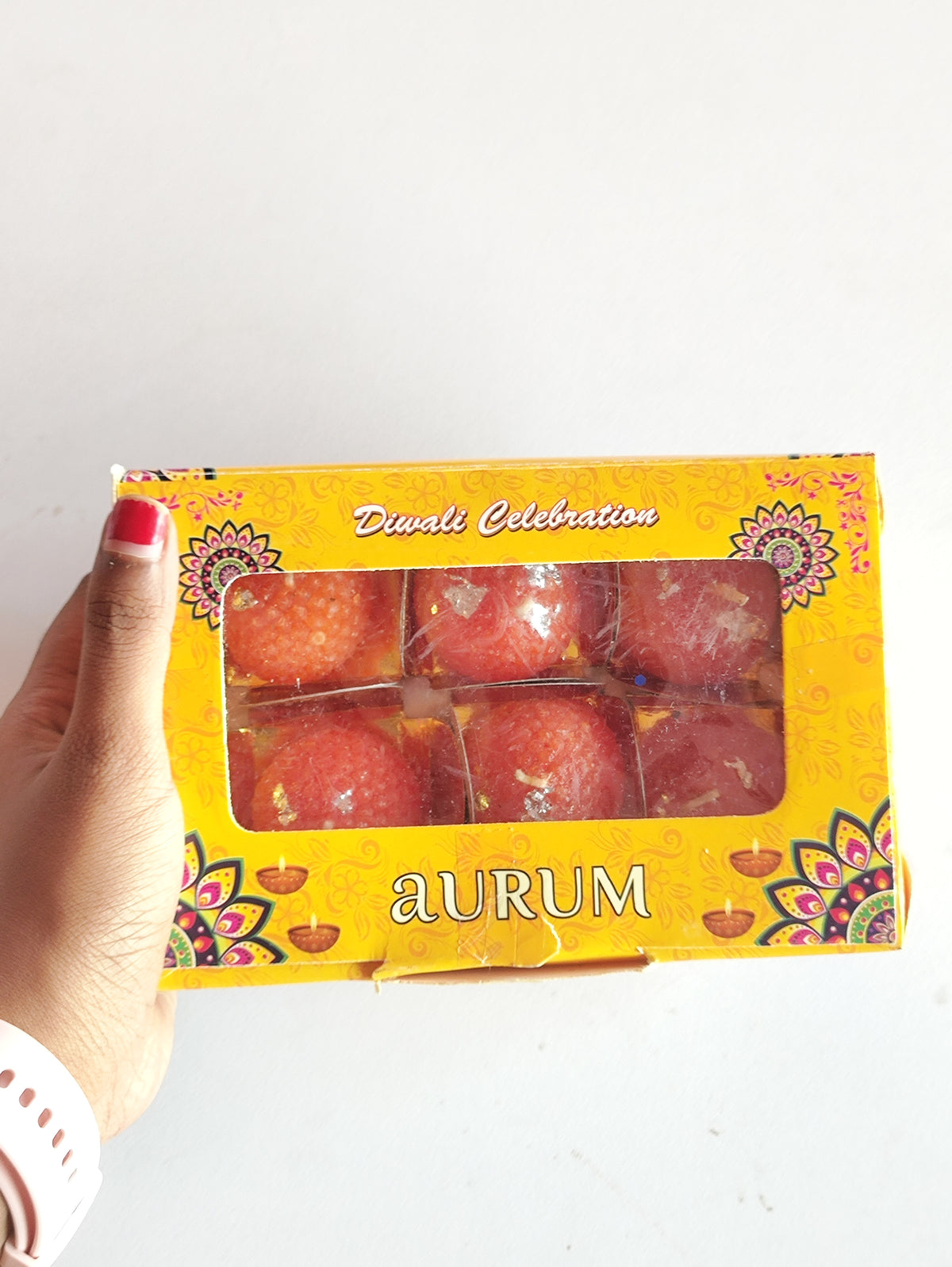 Small Laddu Candles - Set of 6 Pieces