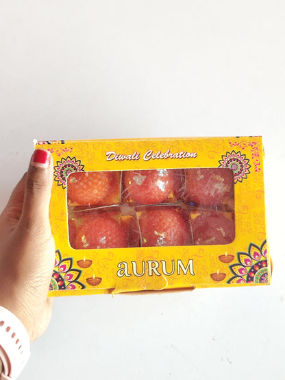 Small Laddu Candles - Set of 6 Pieces