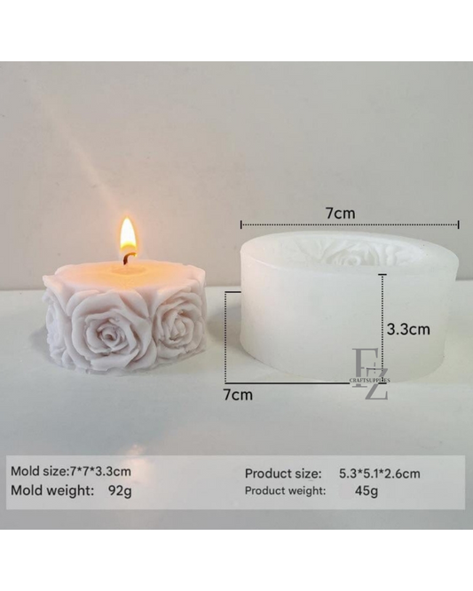 Rose Pillar Candle Mould