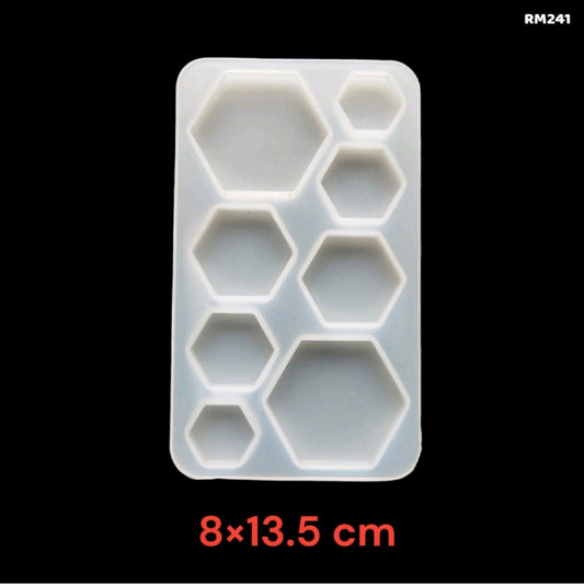 8 Cavity Hexagon jewelry mould