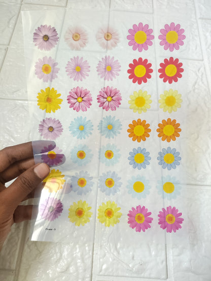 Floral Insert Sheet A5 - D40