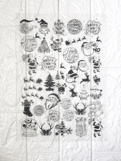 Christmas OHP/ Transparent Sheet D09