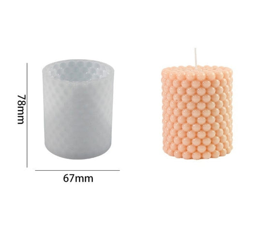 Cylindrical Round Bubble Candle Mould