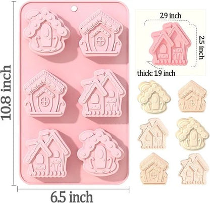 House Mould for DIY Concrete Art, Resin, Soap & Cake Making