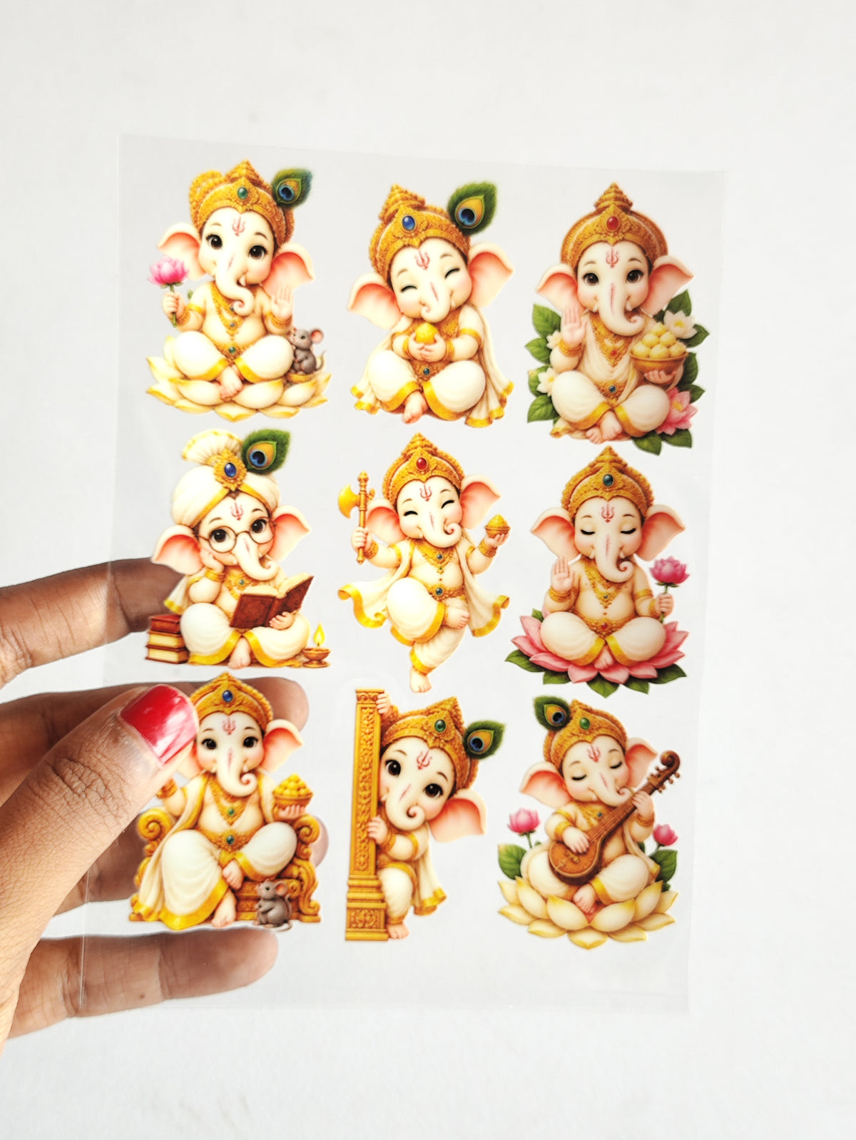 God Ganesha UV DTF Stickers - D100