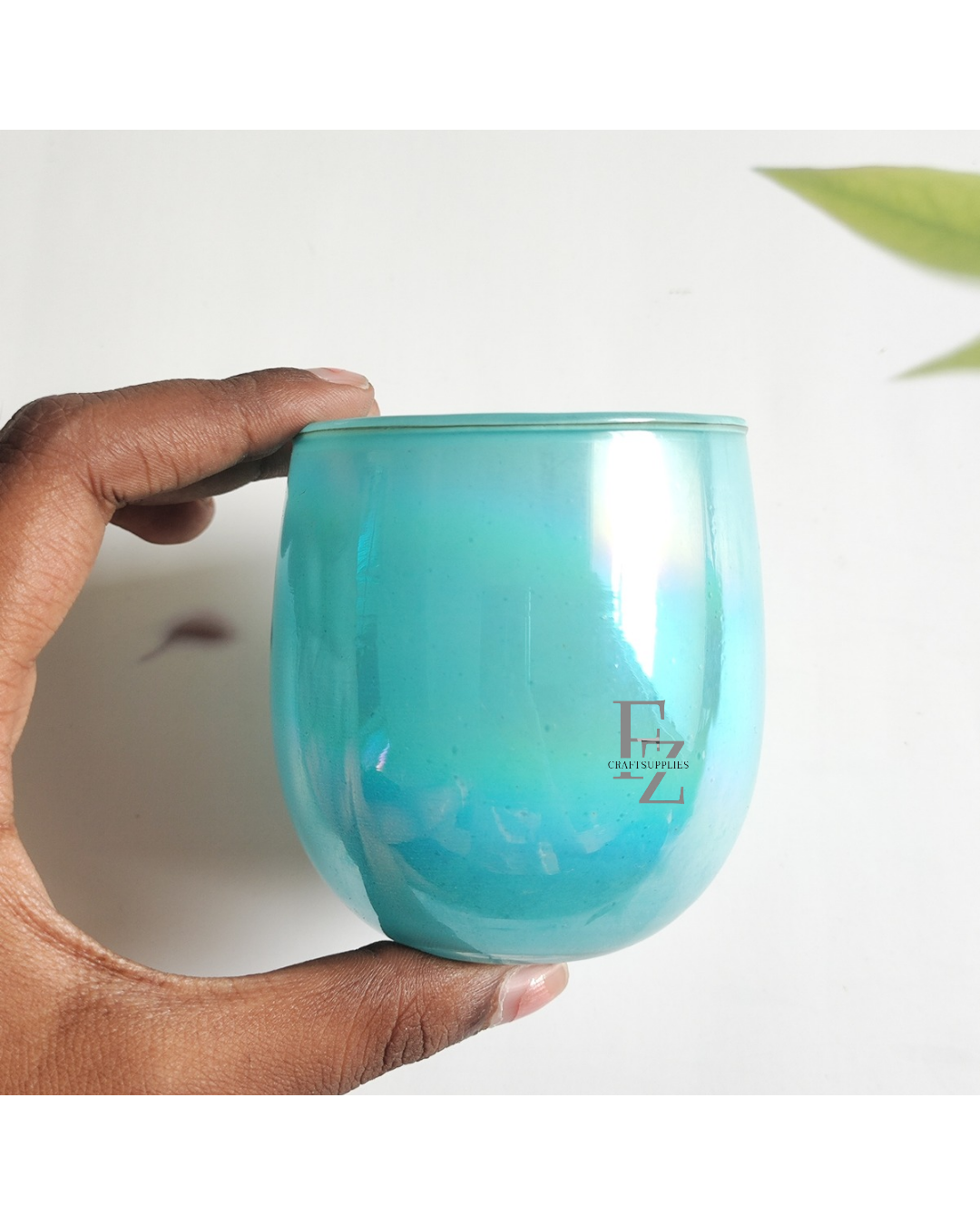 Blue Glass for Candles