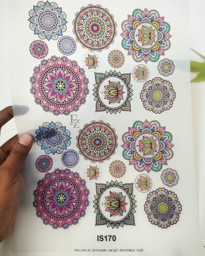 Mandala Color Insert Sheet A4 - D43