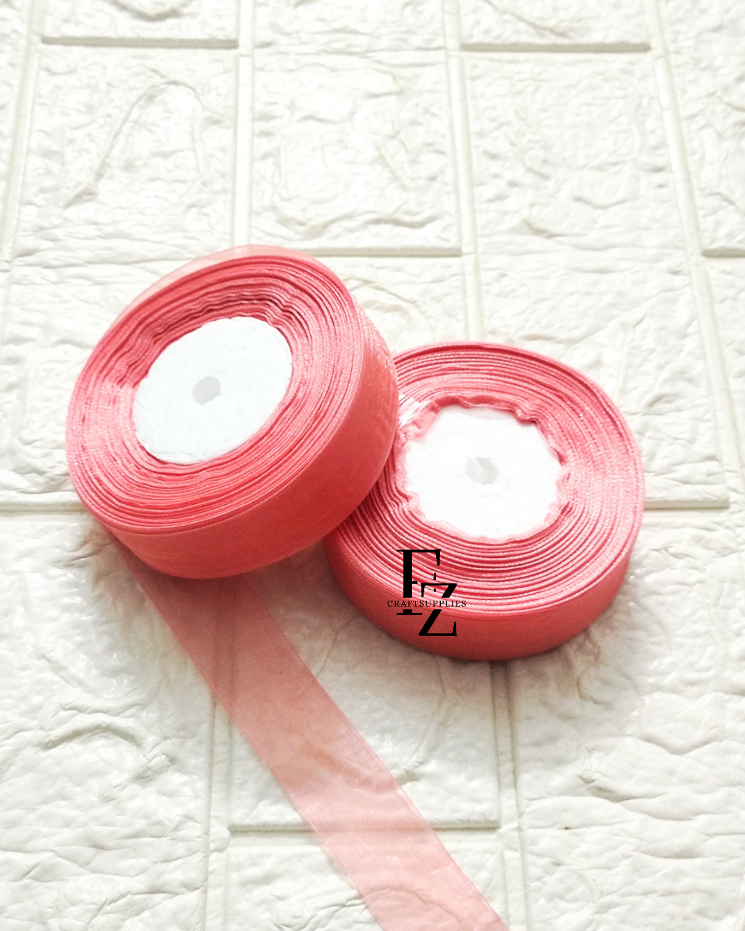 Organza Ribbon - Peach