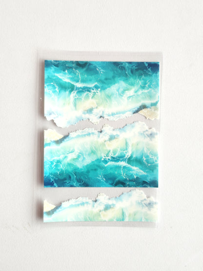 Beach Wave UV DTF Stickers - D69