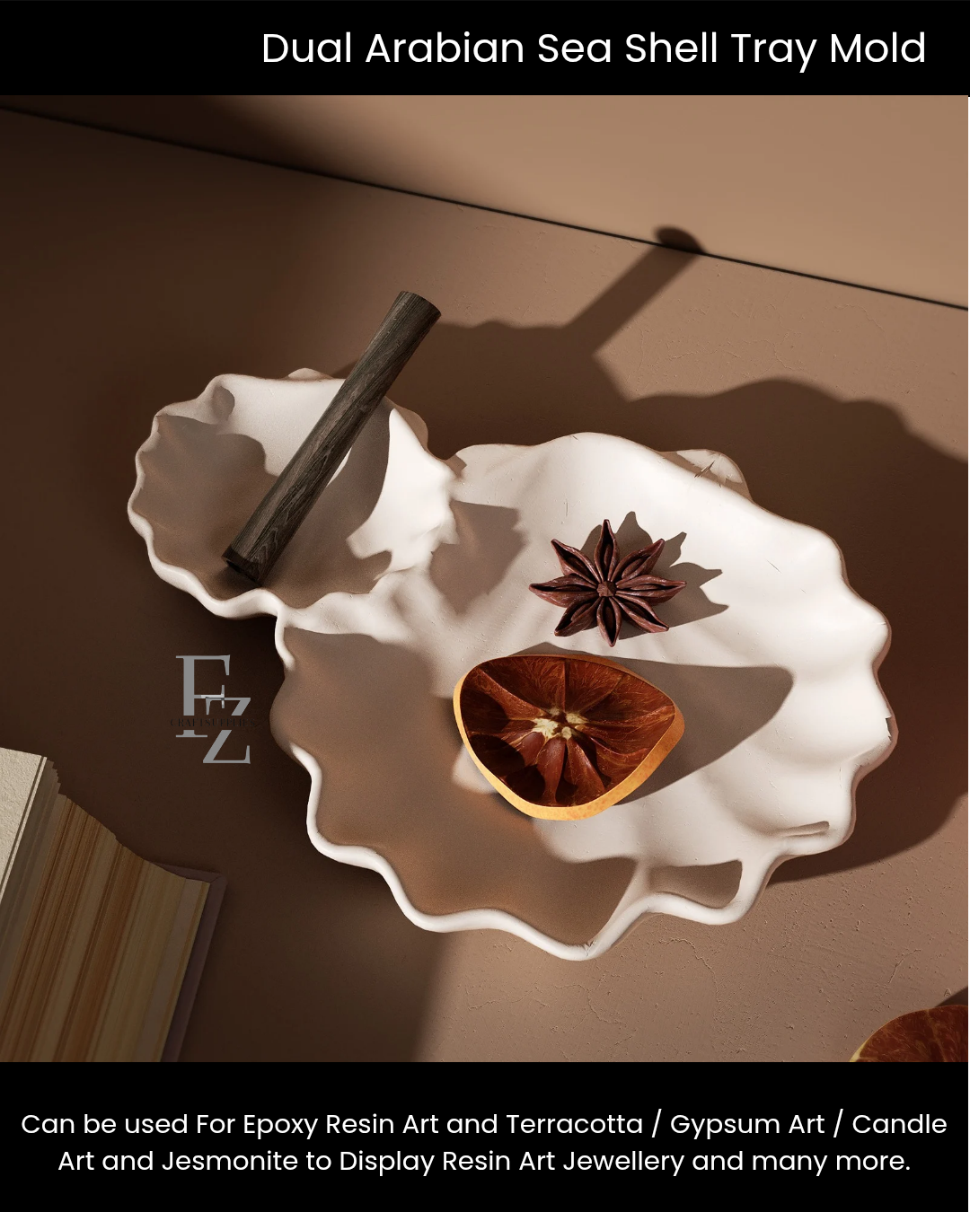 Dual Arabian Sea Shell Tray Mould