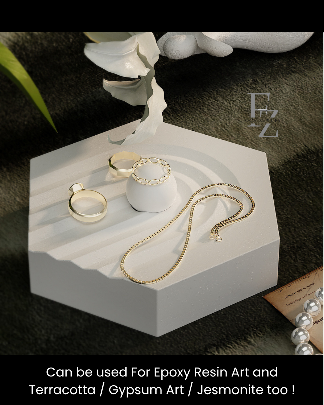 Hexagon U-Pattern Jewelry Display Mould