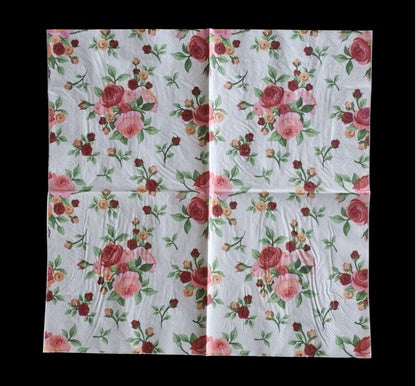 Rose Bunch Decoupage Tissue Paper D04