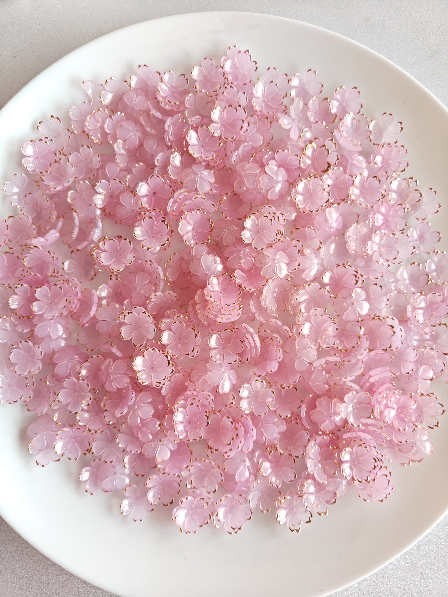 Mini Acrylic Flower Pink - 20 grams