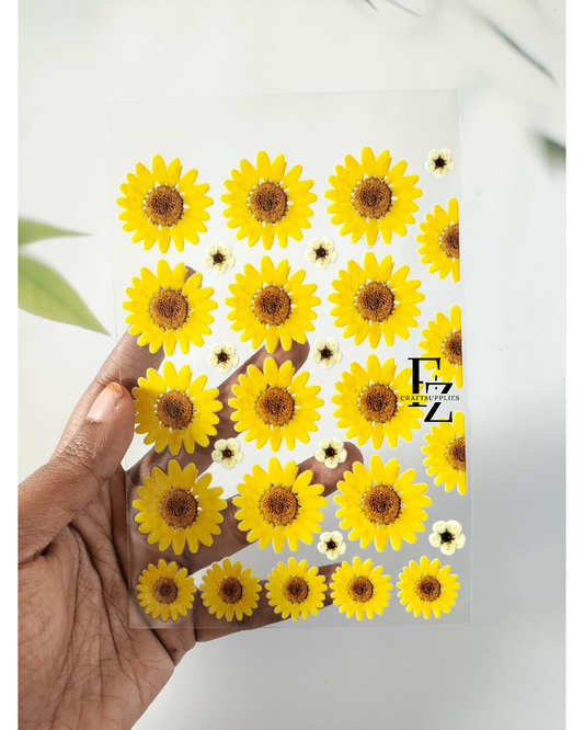 Yellow Daisy Peel off Sticker