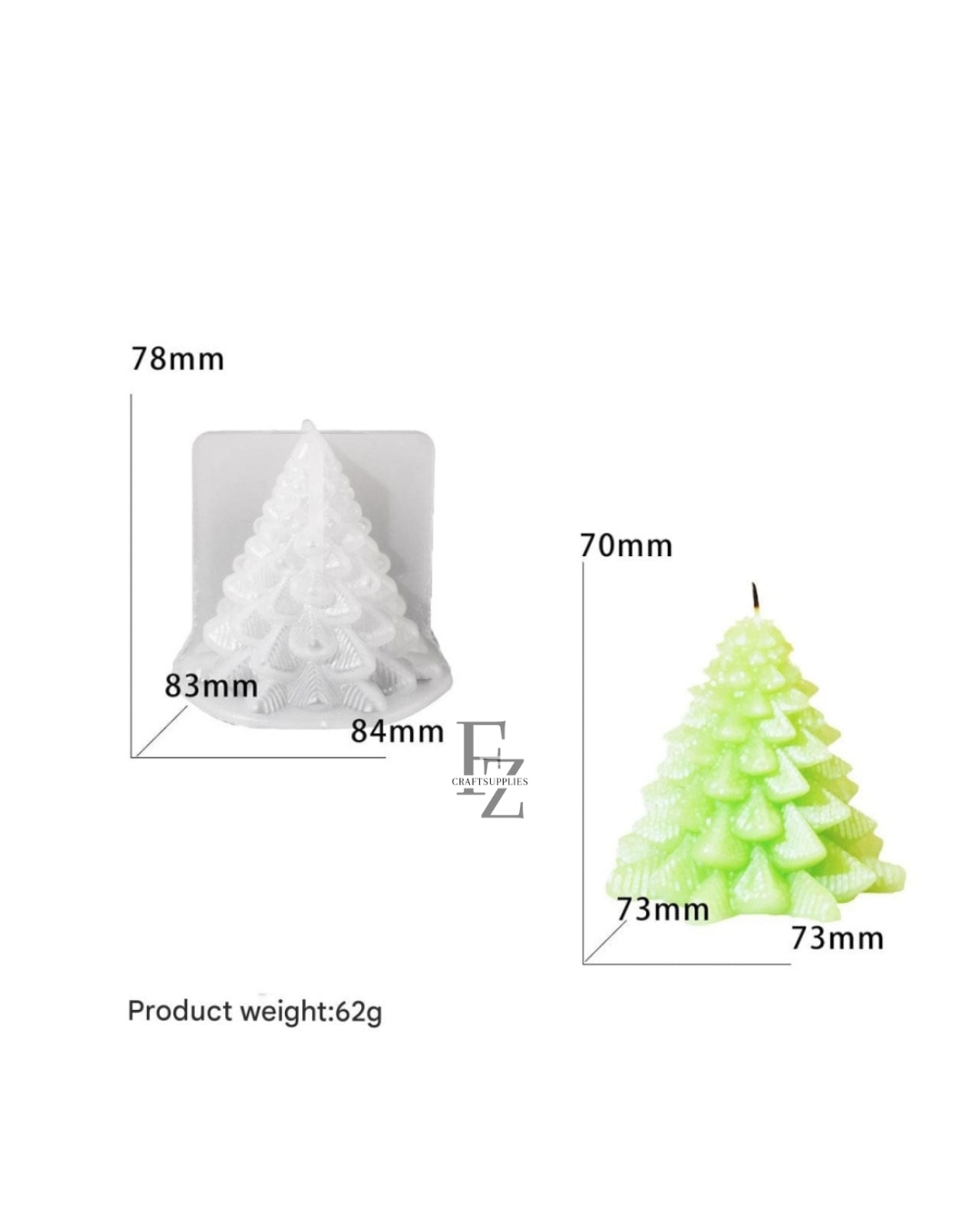 Christmas Tree Candle Mould