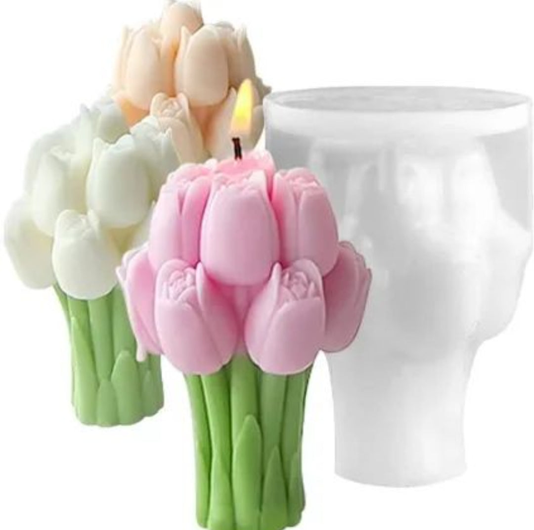 Tulip Bouquet Candle Mould