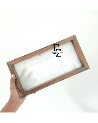 Teakwood Rectangle Floating Frame