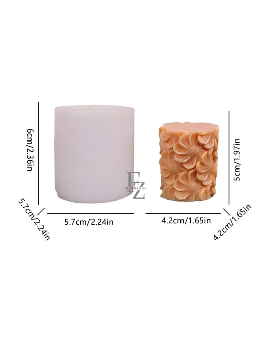 Flower Pillar Candle Mould