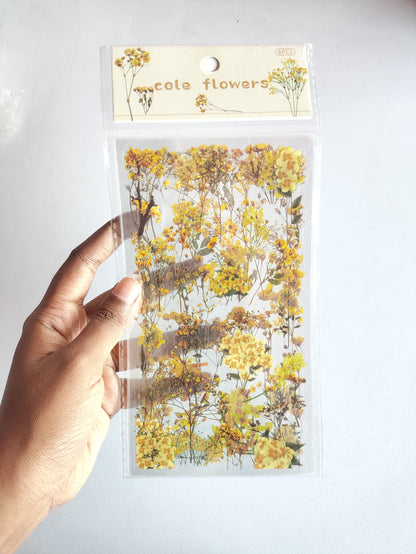 Code Flowers Sticker - 1 Pack (6 sheets)