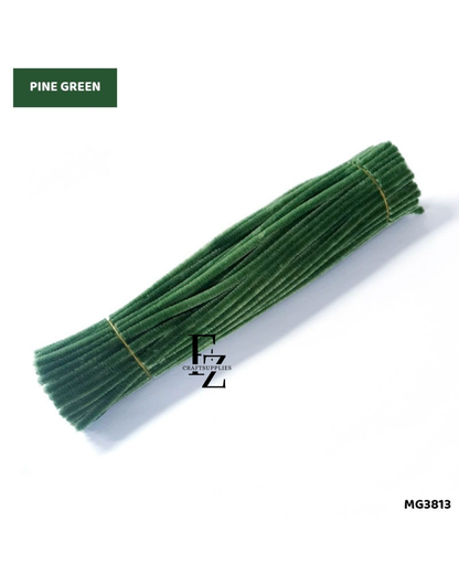 Pipe Cleaner Pine Green 1 Pack - 100 pcs