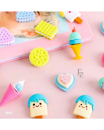 Ice Cream Erasers - Pack of 4