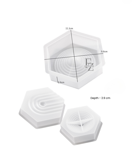 Hexagon Round Jewelry Display Mould