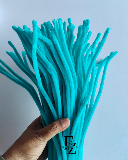 Pipe Cleaner 8MM - Teal Blue
