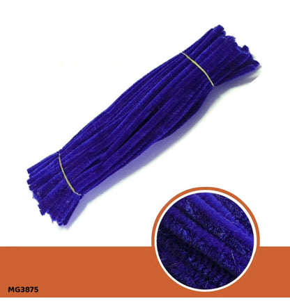 Pipe Cleaners 100 Pieces - Deep Blue