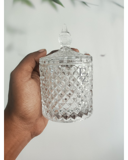 Diamond Candle Jar Small