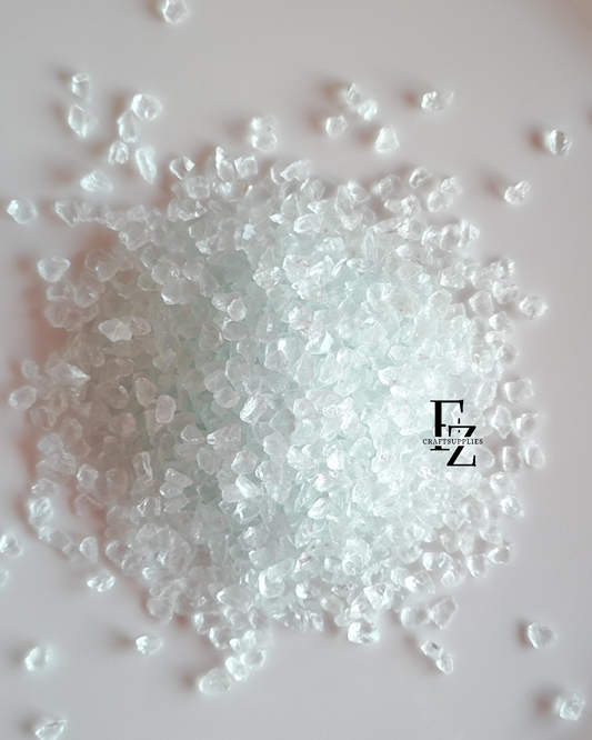 Transparent Glass Stones 6 - 8mm - 200g