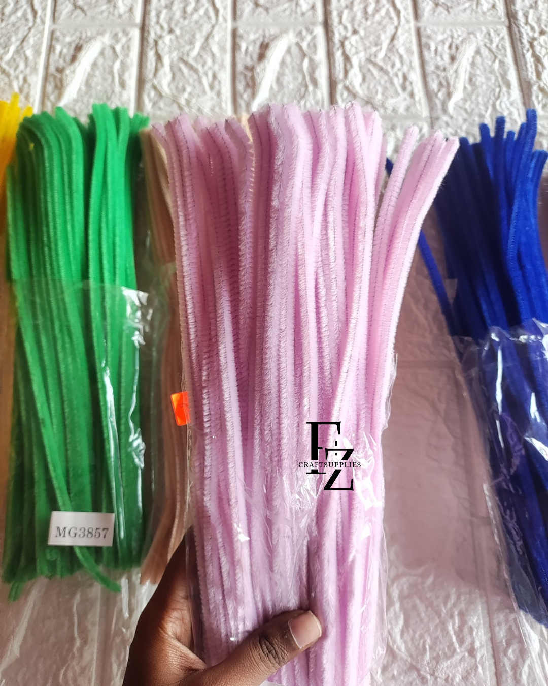 Pipe Cleaners 100 Pieces - Pink