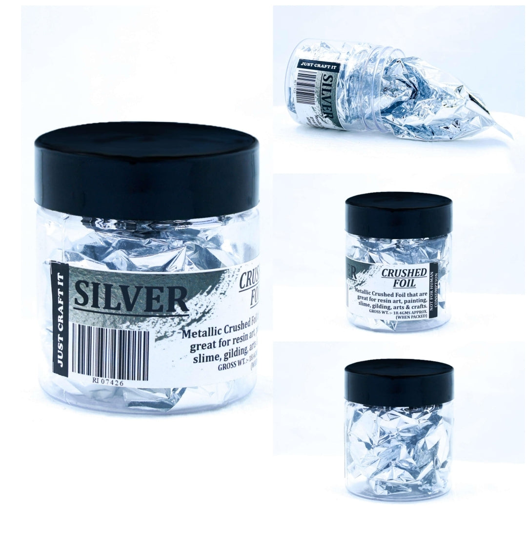 Crushed Foil Silver