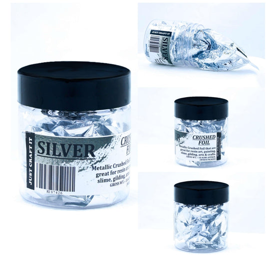 Crushed Foil Silver