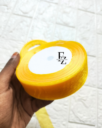 Organza Ribbon - Golden Yellow