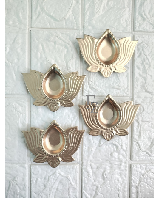 Lotus Diya for Candle - 1 Piece