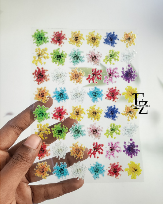 Mix Queen Anne's Lace Peel Off Stickers