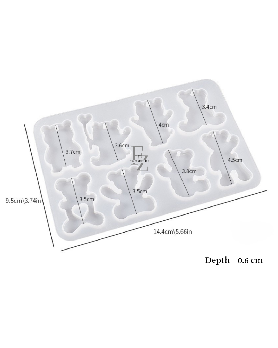 Bear Keychain/ Pendant Mould