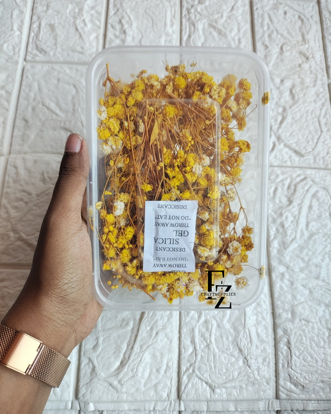 Dry Baby Breath/ Gypsy Box - Yellow