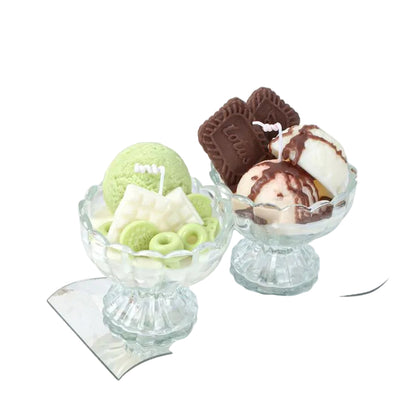 Candle Ice Cream Jar