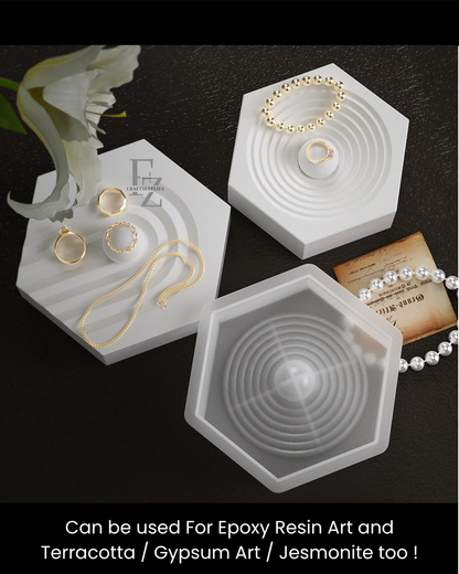 Hexagon Round Jewelry Display Mould