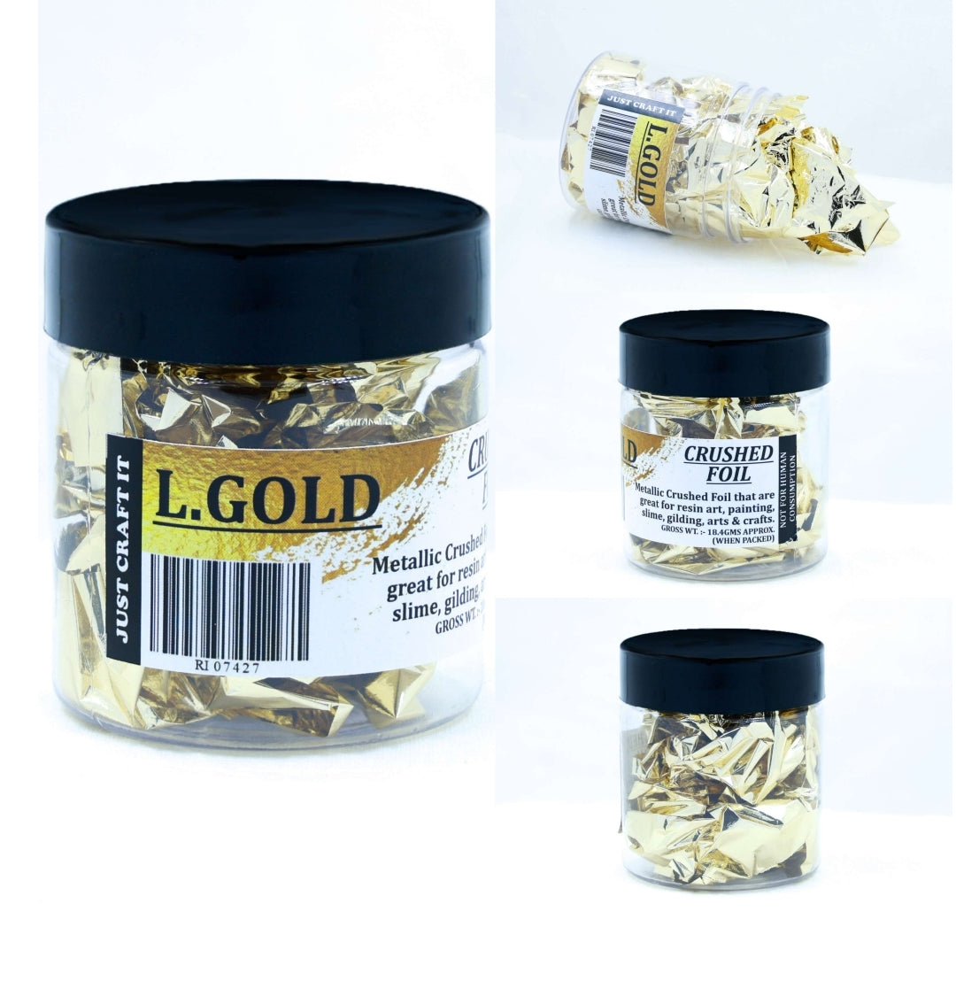 Crushed Foil Light Gold